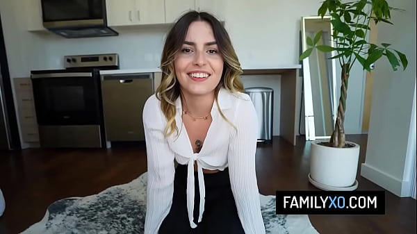 Slutty teen stepdaughter takes stepdad’s meaty cock in her tight asshole – Chanel Camryn