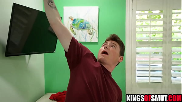 Stepmom & bff helping out inexperienced stepson