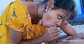 Sensual Blowjob From a Stunning Indian Young Wife