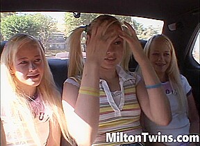 Milton babes lick teens nipples in POV threesome scene